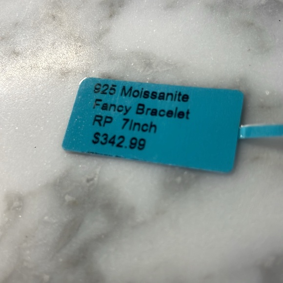 Moissanite 925 sterling silver 7 inch bracelet - Picture 6 of 10